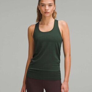 Lululemon Swiftly Tech Racerback Tank Top Hip Length Size 6 Olive Green